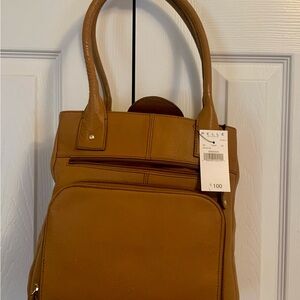 Y2K Pelle Studio Tan Italia. Leather Shoulder Bag Caramel NWT